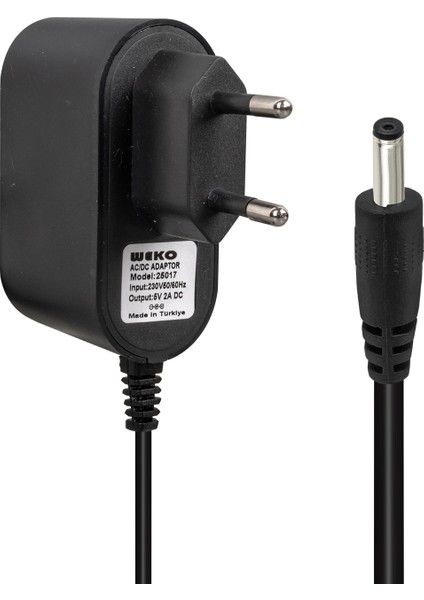 WK-25017 5 Volt 2 Amper Krokodil Uçlu Xiaomi Next Sencrom Android Cihaz Adaptörü