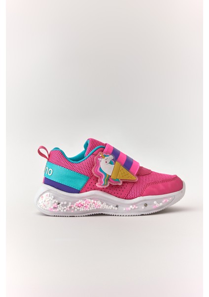 Dudino Kids Footwear Pembe Erkek Bowie Baloncuk Toplu Işıklı Çocuk Sneaker