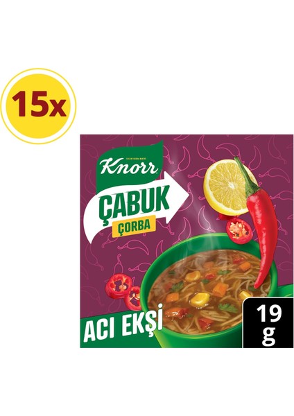 Çabuk Çorba Acı Ekşi 19G X15 Adet