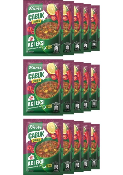Çabuk Çorba Acı Ekşi 19G X15 Adet fiyatları