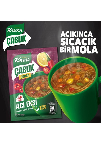 Çabuk Çorba Acı Ekşi 19G X15 Adet modelleri