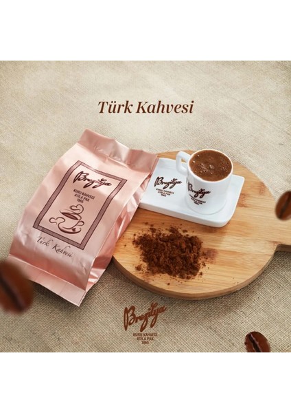 Brezilya Kuru Kahveci Atila Pak Orta Kavrulmuş Meşhur Denizli Türk Kahvesi 250 Gram 2'li Set (250GR x 2)