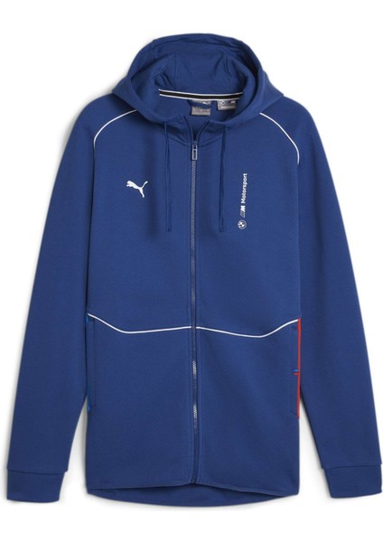 Erkek Pro Blue-M Color Puma Bmw Mms Hooded Sweat Jacket Mavi Erkek Sweatshirt modelleri