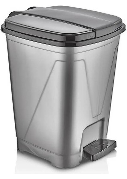 Merdem Kare Pedallı Çöp Kovası No:2 10LT ROYALEKS-MRD122