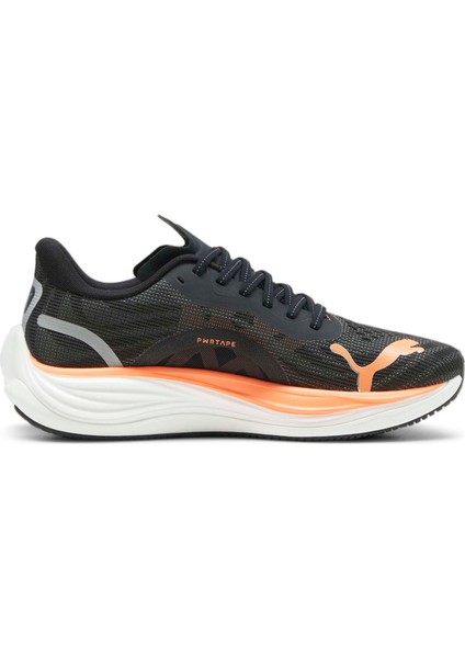Erkek Puma Black-Puma Silver-Neon Citrus Puma Velocity Nıtro 3 Siyah Erkek Koşu Ayakkabısı
