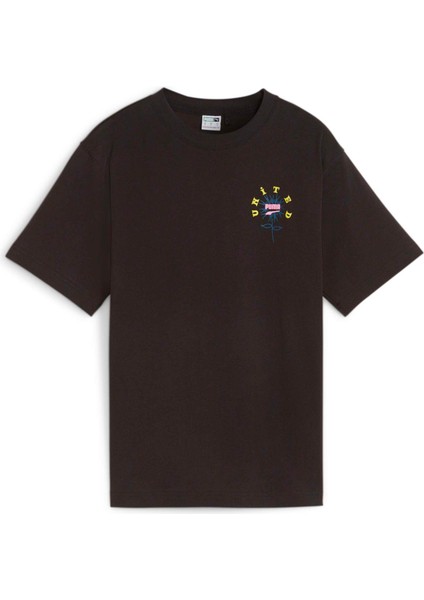 Kadın Puma Black Puma Downtown Relaxed Graphic Tee Siyah Kadın Tişört fiyatları