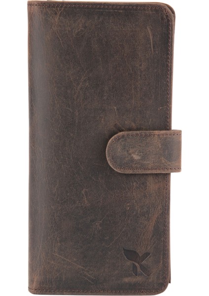 Deri Patlı Portföy Crazy Unısex Cüzdan Esk. Kahve BC490-10