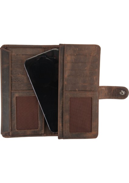 Deri Patlı Portföy Crazy Unısex Cüzdan Esk. Kahve BC490-10 fırsatları