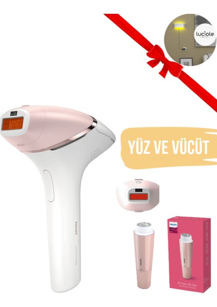 Kablosuz Yüz ve Vücüt 2 Başlık+ Çanta Lazer Epilasyon + Tüy Alma Cihazı + Lambader