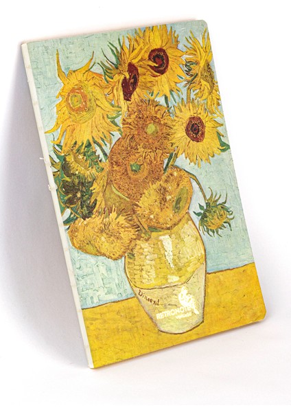 Vintage Serisi 5 - Van Gogh - Vase With Twelve Sunflowers, 1888 - Çizgisiz - 96 Sayfa - 14,8X21CM