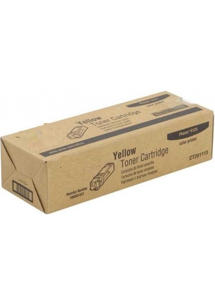 Tonersepeti Xerox Phaser 6125 Sarı Muadil Toner