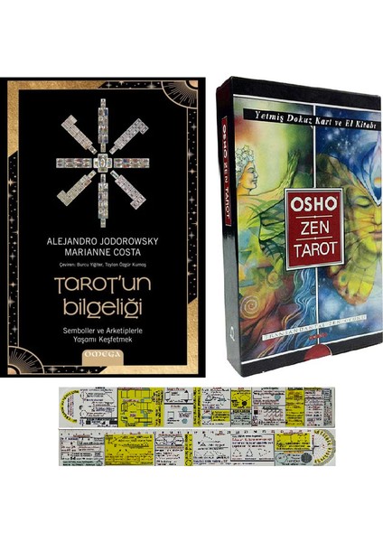 Tarot'un Bilgeliği - Osho Zen Tarot Yetmiş Dokuz Kart ve El Kitabı Set - Matematik Öğreten Cetvel