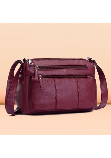 Moda Kadın Çantası 2024 Yeni Yaşlı Tek Omuz Crossbody Çanta (Yurt Dışından)