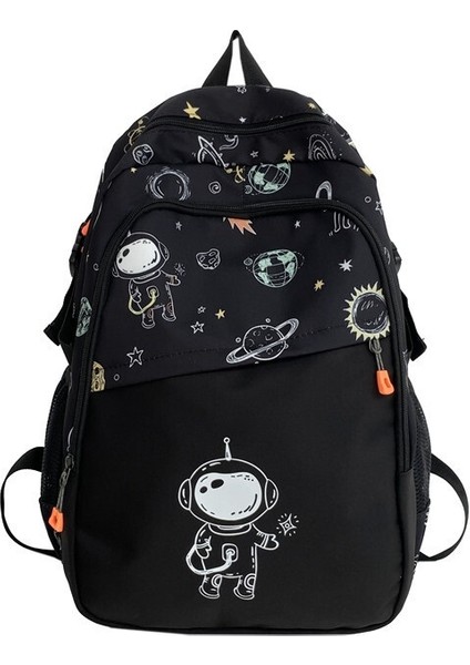 Yeni Stil Öğrenci Okul Çantası Kore Tarzı Moda Baskılı Ortaokul ve Lise Okul Çantası Büyük Kapasiteli (Yurt Dışından)