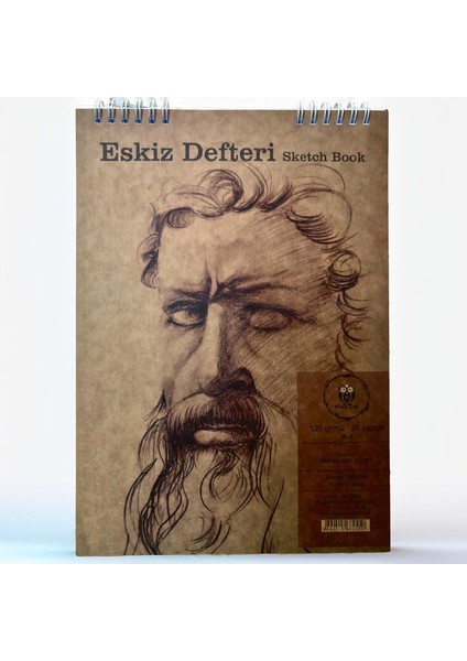 A4/50Yp/120Gr/Spiralli Eskiz Defteri (Sketch Book)