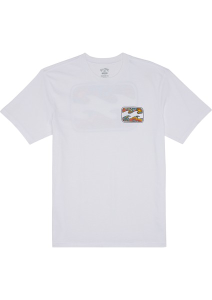 Crayon Wave Erkek Beyaz T-Shirt ABYZT02255-10
