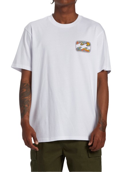 Crayon Wave Erkek Beyaz T-Shirt ABYZT02255-10 fiyatları