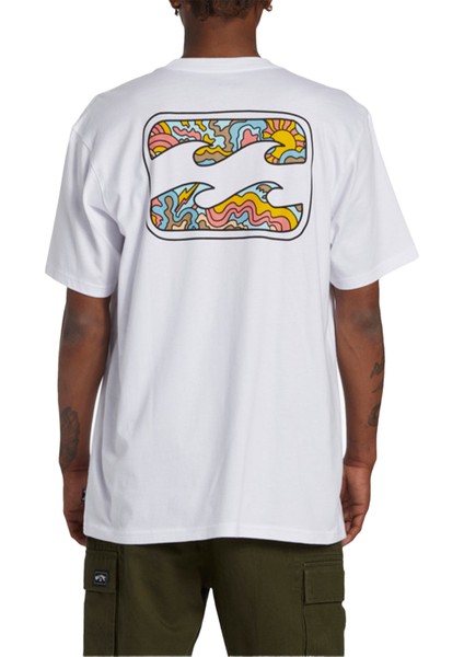 Crayon Wave Erkek Beyaz T-Shirt ABYZT02255-10 fırsatları