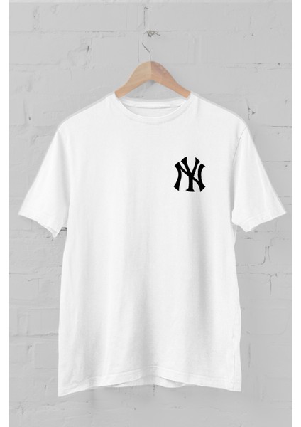 New York Yankees Arma Baskılı Bisiklet Yaka Erkek T-Shirt