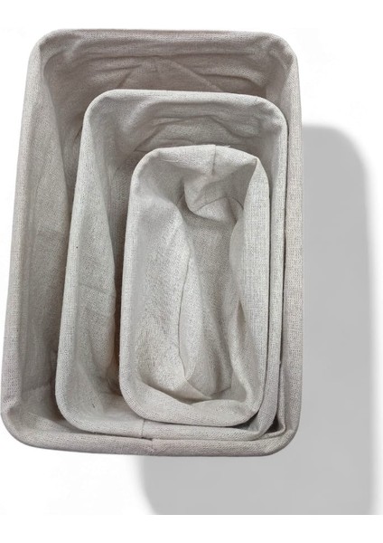 3'lü Bambu Organizer Sepet