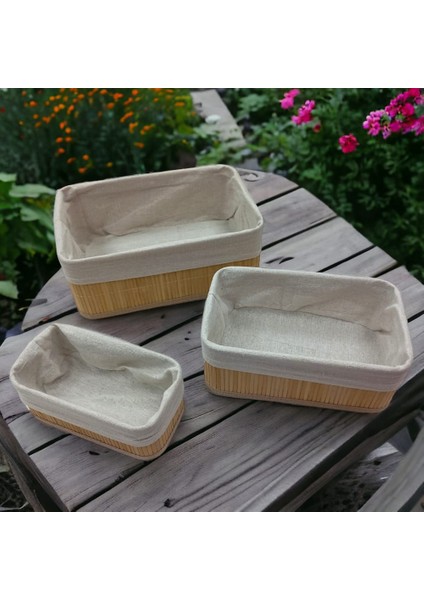 3'lü Bambu Organizer Sepet fırsatları