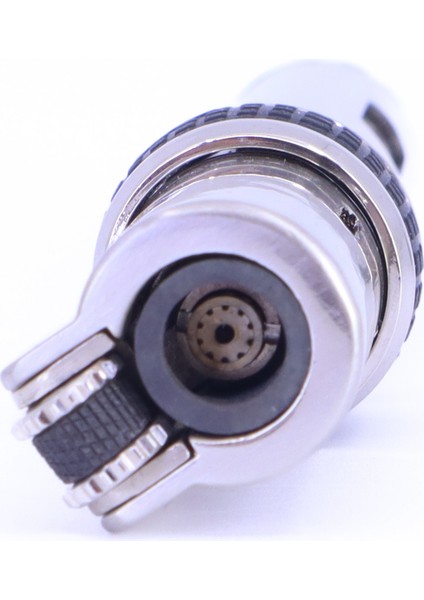 Çift Fonksiyonlu (Tek Torch Jet Alev - Soft Flame) Çakmak - Krom fırsatları