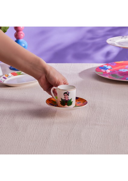 Frida Kahve Fincanı ve Tabağı Turuncu 90 ml fiyatları