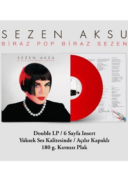 Sezen Aksu: Biraz Pop Biraz Sezen (Kırmızı Plak) / 2 Lp