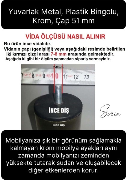 4 Adet Krom M8 Ince Vida Baza Koltuk Kanepe Destek Ayağı Mobilya Tv Ünitesi Sehpa modelleri