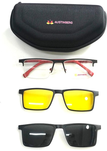 9004 C1 Polarize Klipsli Erkek Gözlüğü