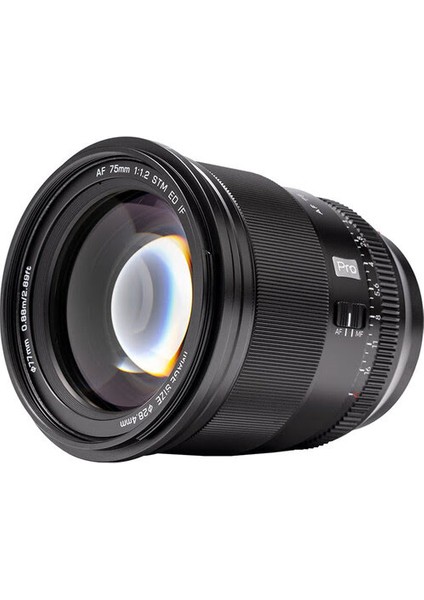 Af 75 mm F/1.2 Lens Sony E-Mount Uyumlu