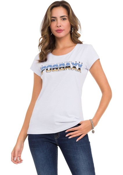 Wt366 Futurist Taşlı Kadın T-Shirt fırsatları
