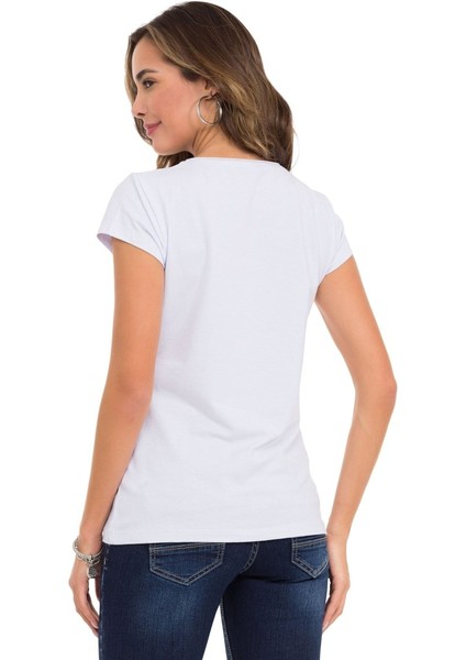Wt366 Futurist Taşlı Kadın T-Shirt indirimleri