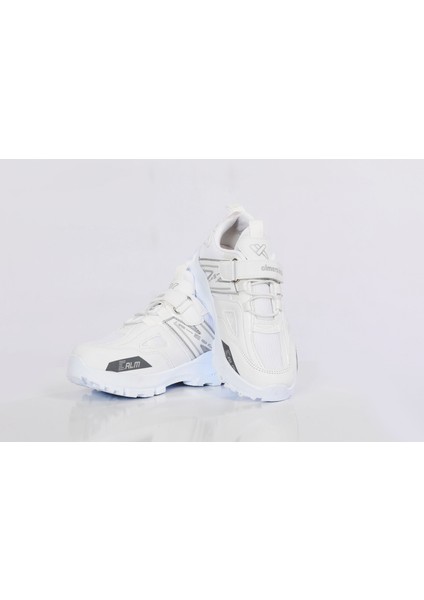 Kids Erkek Çocuk Rahat Taban Renkli Çırtlı Kolay Giyilir Günlük Yürüyüş ve Spor Ayakkabısı ALM600-E-VF