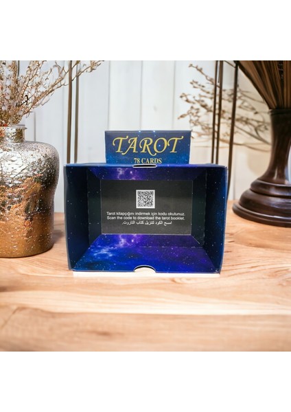 Dijital Kitapçıklı Karton Kutu Içinde 78 Adet Kalın Tarot Kartı