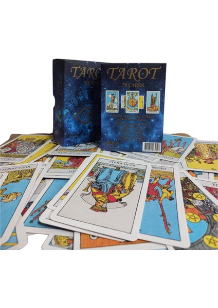 Dijital Kitapçıklı Karton Kutu Içinde 78 Adet Kalın Tarot Kartı