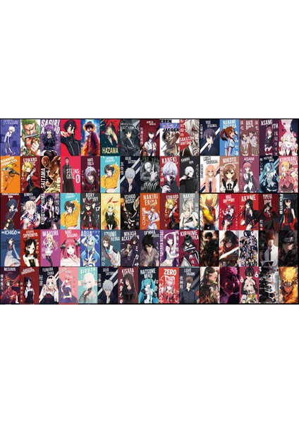 Anime Kartları 75 Adet (8,5X13,50 Ebat)