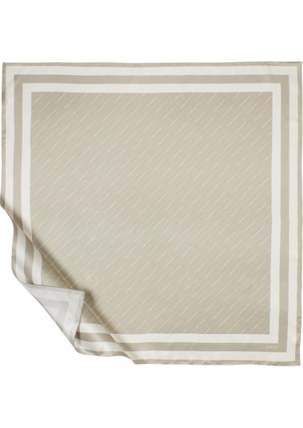 Ipekevi Twill Ipek Eşarp - Çizgili Signature - Nil Yeşili