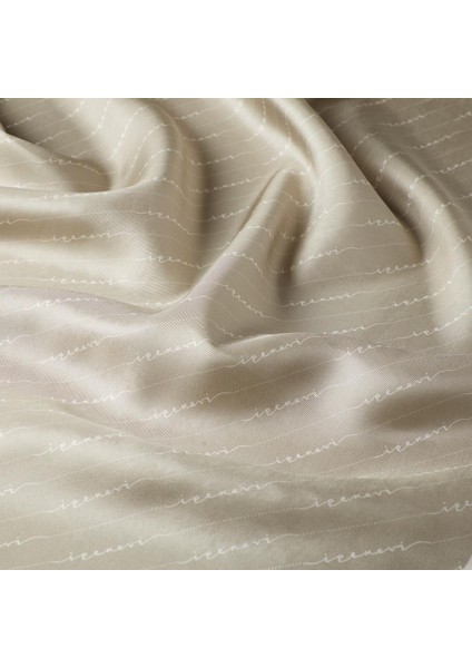 Ipekevi Twill Ipek Eşarp - Çizgili Signature - Nil Yeşili