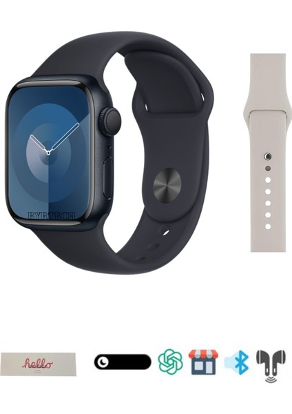 Hello Watch H13 Mini Amoled Ekran 1gb Depolama/galeri/nfc Destekli 41 mm Watch 10 Mini Akıllı Saat