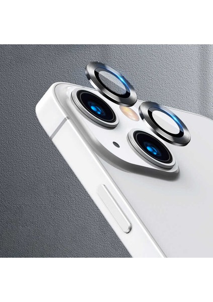 Cepte Aksesuar Apple iPhone 13 Mini Uyumlu Cl-07 Kamera Lens Koruyucu-Koyu Gri