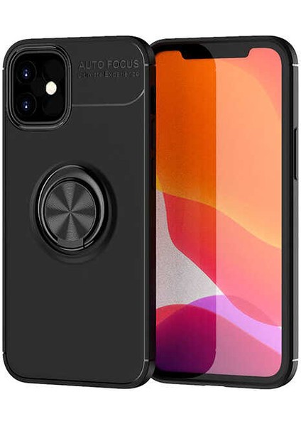 Apple iPhone 12 Mini - Uyumlu Ravel Silikon Kapak-Siyah
