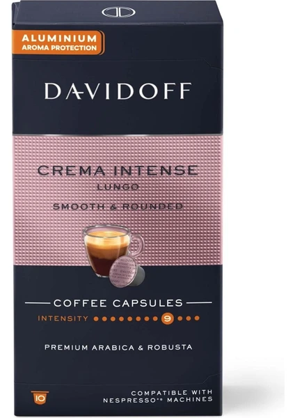 Crema Intense Lungo Kapsül Kahve 10'lu 55G