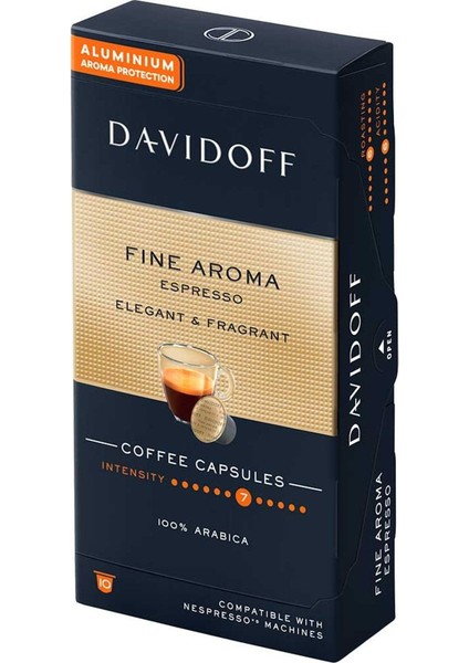 Fıne Aroma Espresso Elegant & Fragrant Aluminium Kapsül Kahve 3X10'LU (Nespresso Uyumlu)