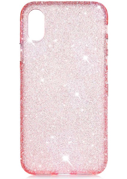 Apple iPhone x - Uyumlu ​​​Eni Kapak-Pembe