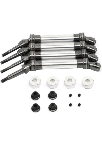 Çelik Cvd Ön ve Arka Tahrik Mili Düzeneği Ağır 1/10 Slash Vxl Stampede 4x 4 Vxl Araba Parçaları, Gümüş (Yurt Dışından)
