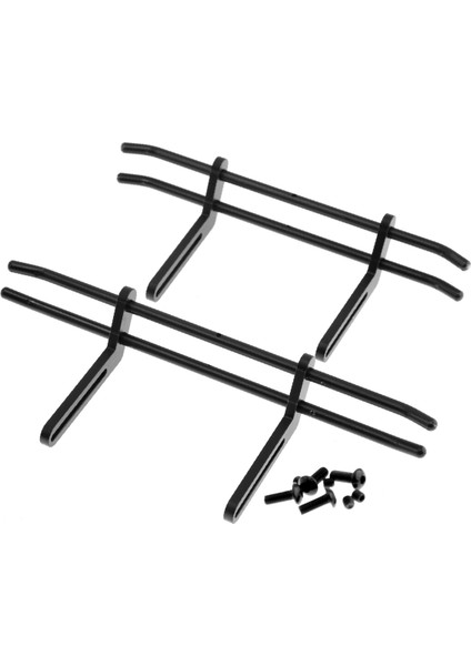 Metal Ön Arka Tampon 1/10 Rc Paletli Eksenel Trx4 SCX10 90046 90047 Yükseltme Parçaları Siyah (Yurt Dışından)