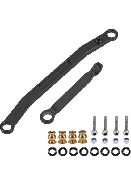 Eksenel SCX24 90081 1/24 Rc Paletli Araba Metal Direksiyon Çubuğu Kravat Bağlantıları Bağlantı Çekme Çubuğu Yükseltme Parçaları Aksesuarları, 1 (Yurt Dışından)