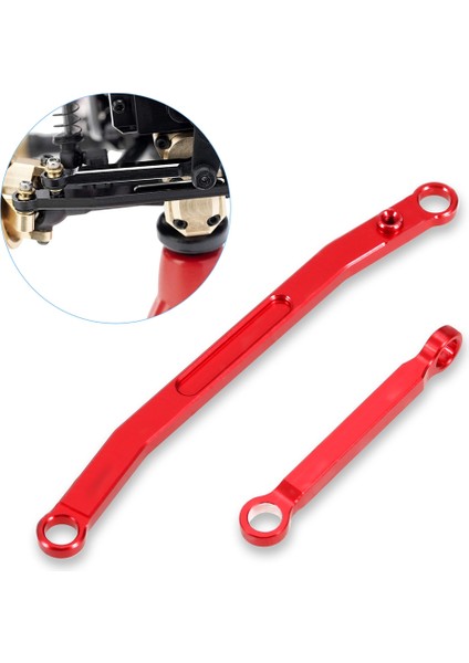 Eksenel SCX24 90081 1/24 Rc Paletli Araba Metal Direksiyon Çubuğu Kravat Bağlantıları Bağlantı Çekme Çubuğu Yükseltme Parçaları Aksesuarları, 1 (Yurt Dışından) fırsatları