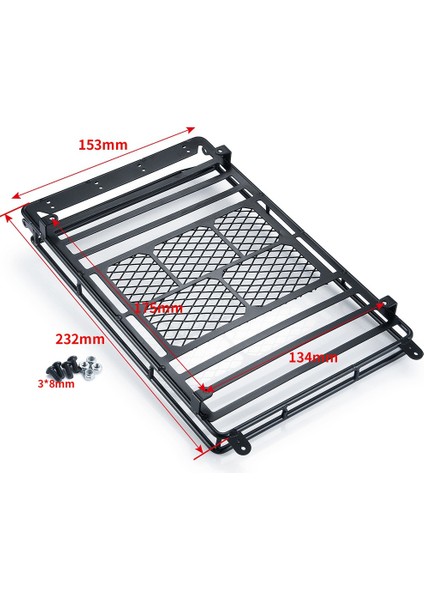 Metal Portbagaj Bagaj Taşıyıcı LED Işıkları ile 1/10 Rc Paletli Araba Eksenel SCX10 Trx4 D90 YK4102 (Yurt Dışından) fırsatları